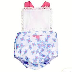 Beaufort Bonnet Co Sally Sunsuit Worth Avenue White Brentwood Blooms 2T NWT